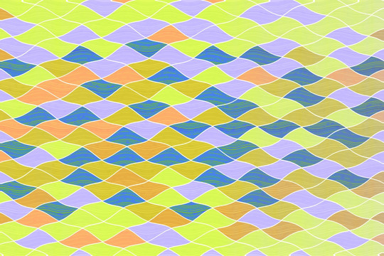 抽象几何儿童房艳丽地毯