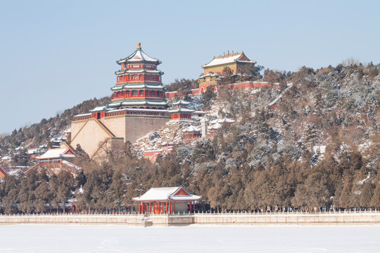 颐和园雪景