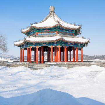 颐和园雪景