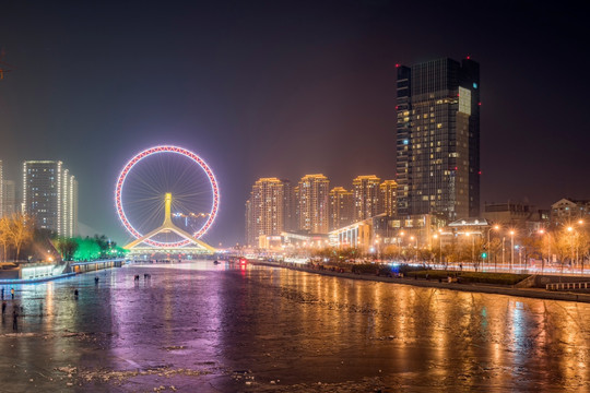 天津之眼夜景