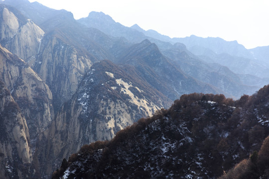 陕西华山群山风光