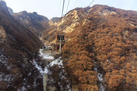 陜西華山索道觀光