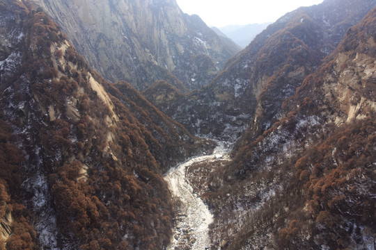 陕西华山群山风光