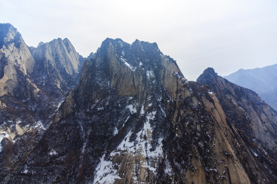 陕西华山群峰风光