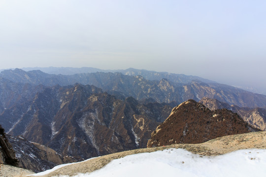 陕西华山群山风光