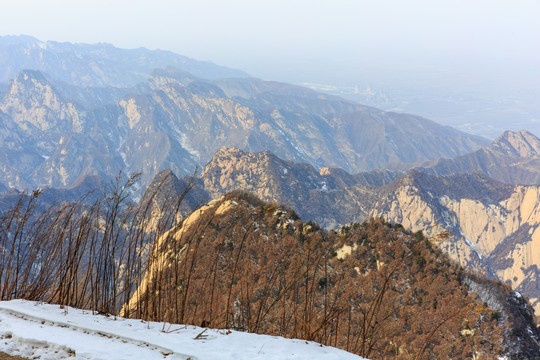 陕西华山群峰风光