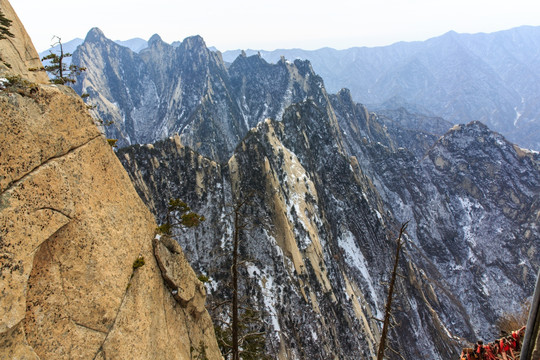 陕西华山石壁