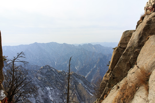 陕西华山石壁