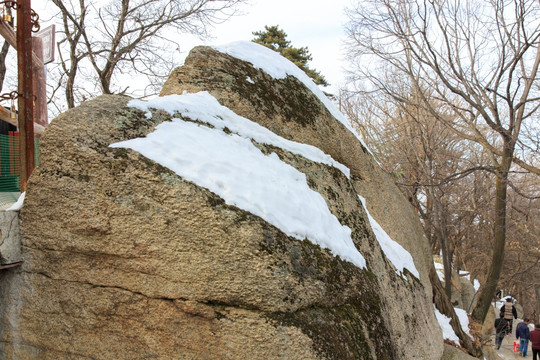 陕西华山雪景风光