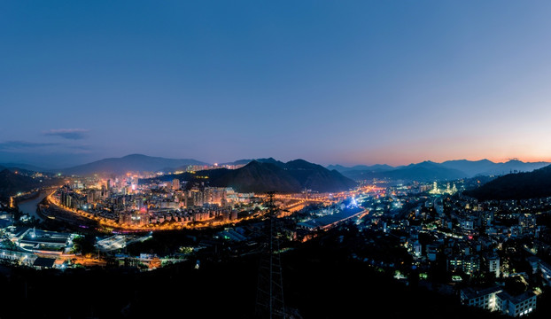 攀枝花夜景全景