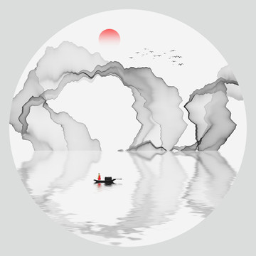 抽象山水畫(huà)