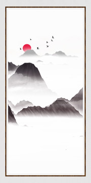 山水掛畫