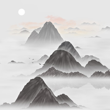 水墨裝飾畫(huà)