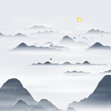 簡(jiǎn)約中國(guó)水墨