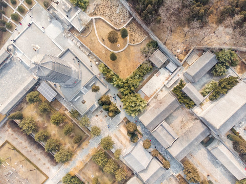 云居寺建筑航拍