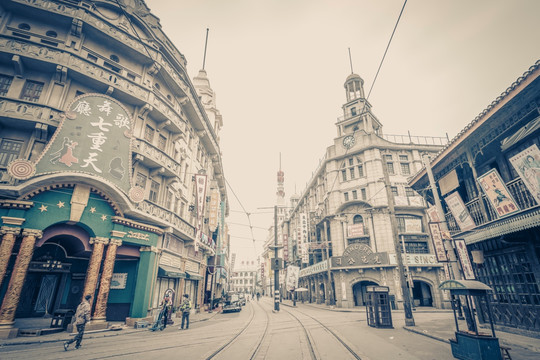 老上海建筑街景