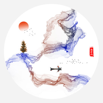 水墨畫新中式