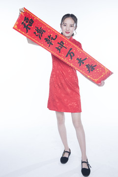 中国春节春联摄影图片