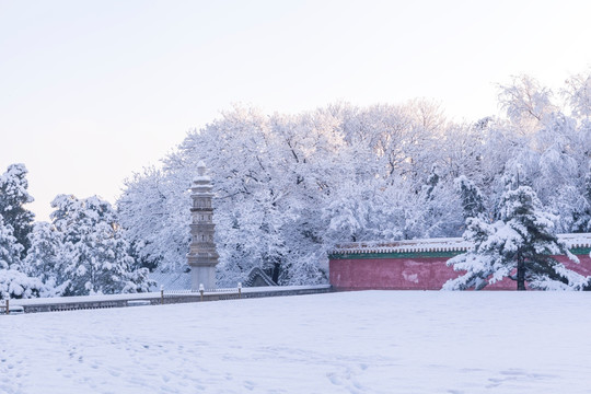 颐和园雪景