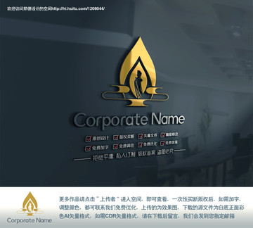 佛教简约logo