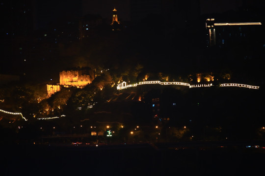 重庆山城步道夜景