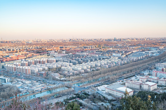 俯瞰北京城市风光