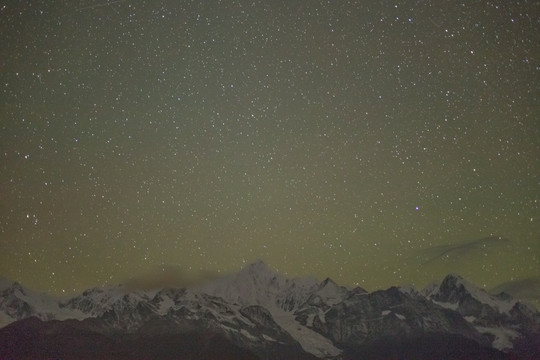 梅里雪山的星空