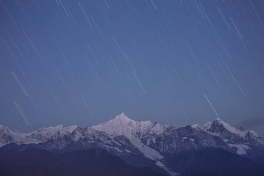 梅里雪山的星空