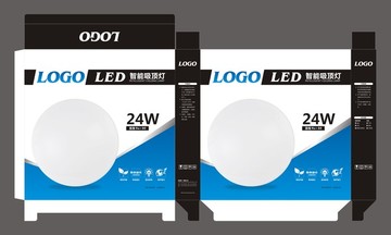 LED吸顶灯包装纸箱彩箱灯具