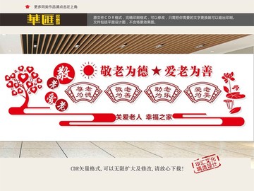 敬老文化墻