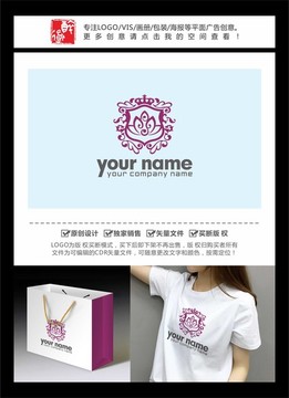 蓮花皇冠歐式徽章LOGO