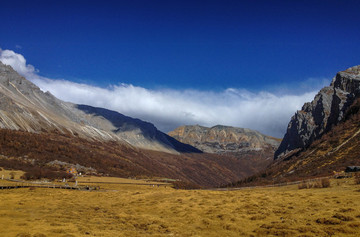 稻城亚丁秋天秋季秋景