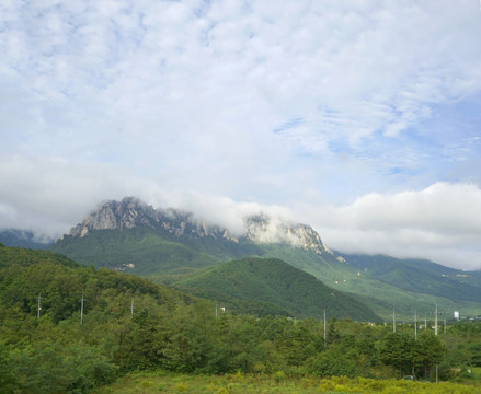 韩国雪岳山远景接图