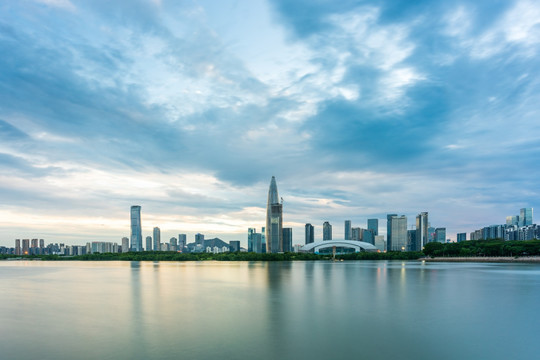 深圳湾城市天际线