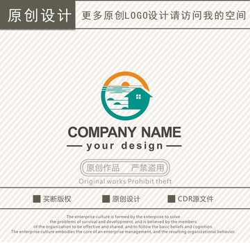 海景旅游房产logo