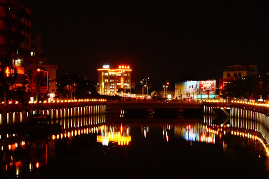 虎门运河夜景