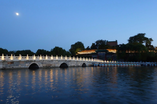 北海公园夜景