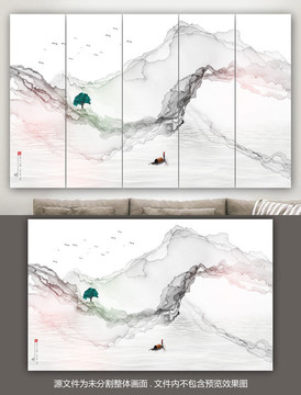 山水抽象畫