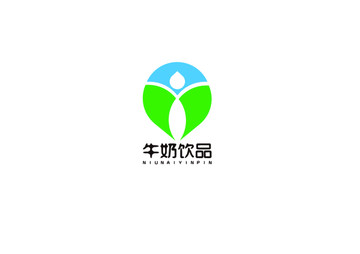 牛奶饮品logo标志