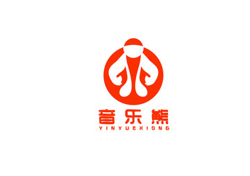 音乐熊logo标志