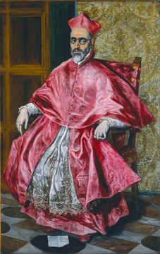 委拉斯开兹红衣主教肖像画