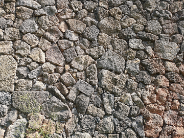 火山石背景墙