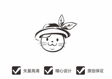 卡通猫logo