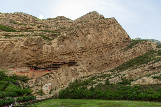 山西浑源北岳恒山翠屏峰悬空寺