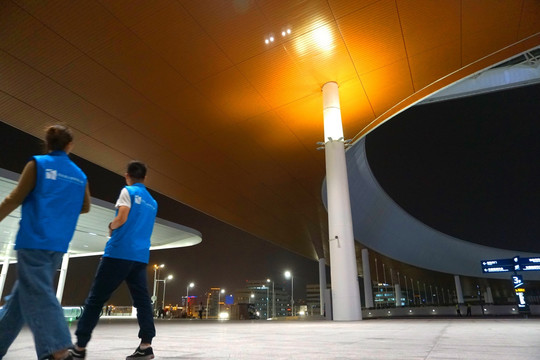 港珠澳大桥珠海公路口岸夜景