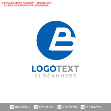 B标志logo