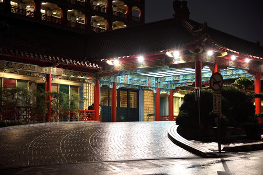 台北圆山大饭店夜景