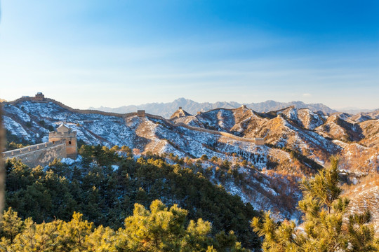 冬季金山岭长城雪景