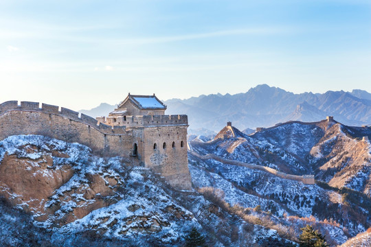 冬季金山岭长城雪景