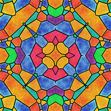 幾何圖形教堂玻璃